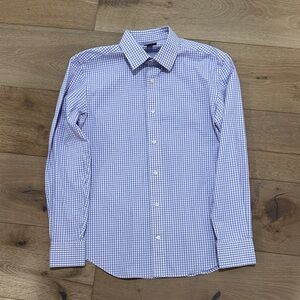 Crewcuts Lavender Checkered Kids Button Down Shirt